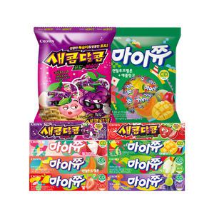 [블루스마일백 증정] 크라운과자 BEST 마이쮸 새콤달콤 골라담기 / 츄잉캔디 아이간식
