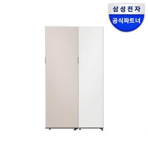 [카드가190.9만]삼성전자 비스포크 2도어 세트 냉장고 RR40C7905AP+RZ24C59G0AP 오토오픈도어