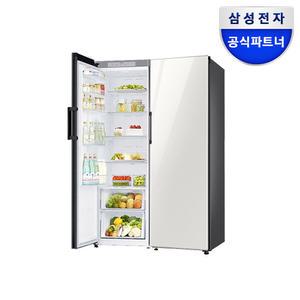 [카드가176만]삼성전자 비스포크 2도어 냉장고 세트 RR39A7695AP+RZ32A7665AP 698L 메탈쿨링 키친핏