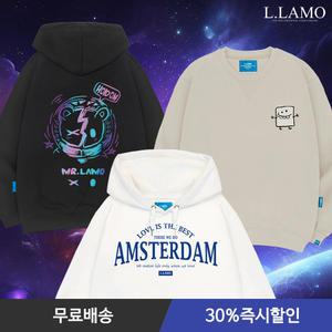 [30%즉시할인] 엘라모 겨울신상 기모 맨투맨 후드티 외 60종 남녀공용 오버핏 빅사이즈 S~4XL 긴팔티/커플티/무지티
