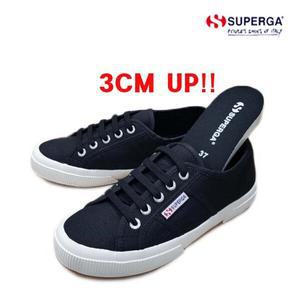 수페르가 (S003J70F83) 2750 PLUS 블랙 3CM키높이 슈페르가 SUPERGA