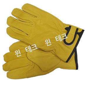 알곤장갑 양피 황색 1켤레