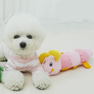 레드퍼피 애벌레 빽빽이 애견용품 장난감 인형