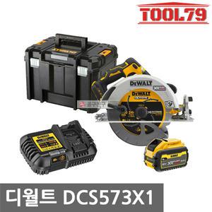 디월트 DCS573X1 20V MAX 충전 원형톱 184mm 9.0Ah 배터리 1개 플렉스볼트 E-브레이크