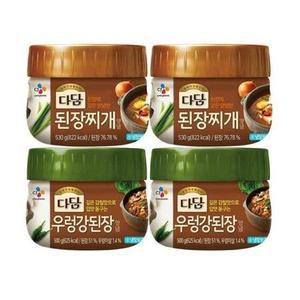 다담 된장찌개 530g 2개 + 우렁강된장 500g 2개