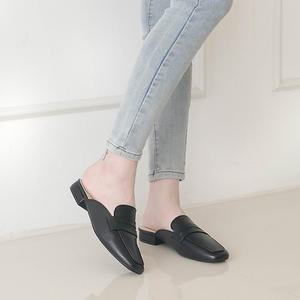 올리 달튼 스퀘어 쿠션 통굽 뮬 블로퍼 2.5cm