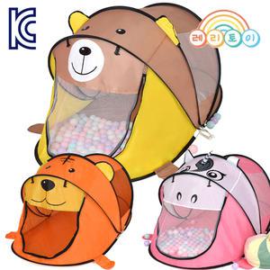 원터치 미니 유아텐트 어린이 텐트 볼풀놀이 곰 호랑이 유니콘