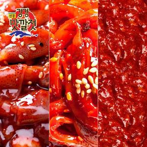 [강경젓갈]전통 강경맛깔젓 3종세트 6호 총1.5kg젓갈쌈장+꼴뚜
