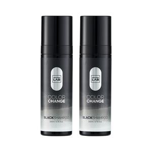 그루밍랩 내추럴 새치케어 컬러체인지 블랙 염색샴푸 200ml 2개입