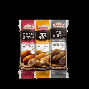 핫도그 3종 크리스피 반반 먹물 21개