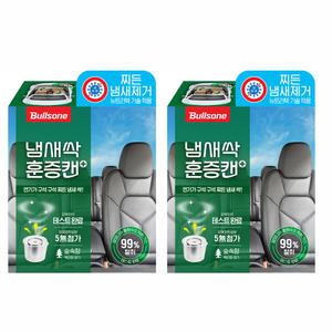 [혜택가11,130원]불스원 냄새싹 훈증캔 플러스 숲속향(에어컨/차량실내 겸용), 2개