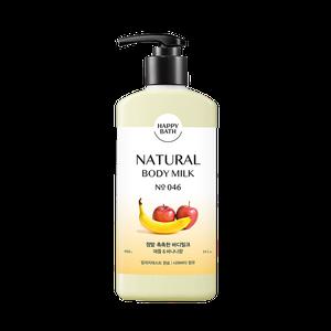 해피바스 정말 촉촉한 바디밀크 애플바나나향 400ml