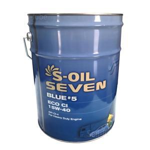 S-OIL 세븐 블루 #5 에코 CI 15W40 20L CI-4 유로5 TIER-3 고성능 디젤 엔진오일