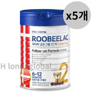 루비락 골든 그램 아기 분유 2단계 800g x5