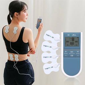 닥터웰 EMS 듀얼 저주파 마사지기 안마기 부착형 자극기 (2채널 4패드 듀얼모드)