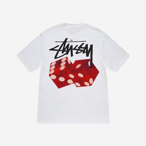 스투시 다이스 아웃 티셔츠 화이트 Stussy Diced Out T-Shirt White