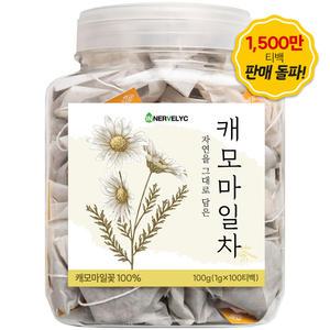 이너블릭 캐모마일차 100티백 PLA 친환경 필터 1500만 티백 판매 돌파