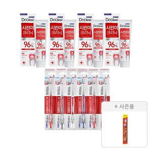 2080 닥터크리닉 시린이 치약 140g, 4개 + 시린이 칫솔, 6개 + 증정(토탈케어 칫솔, 일반모, 1개)