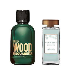 우드 디스퀘어드2 그린 우드 뿌르옴므 EDT 100ml 테스터 (간디니 무스치오 30ml 향수 증정)