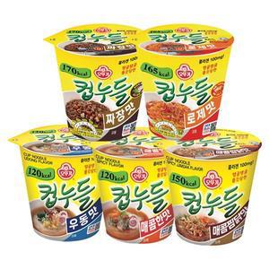 [오뚜기] 컵누들 매콤한맛6개+우동6개+매콤찜닭6개+짜장6개+로제6개..[33713338]
