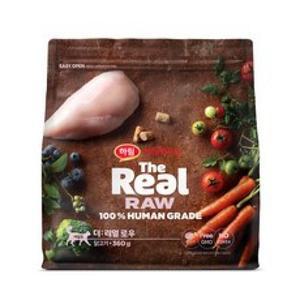 하림더리얼 고양이 로우 닭고기 동결건조사료 닭 360g