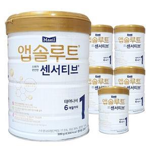 매일유업 앱솔루트 센서티브 1단계 0일~6개월까지 900g 6개
