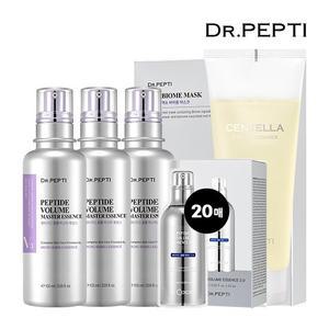 닥터펩티 펩타이드 볼륨마스터에센스 기초 세트(105ml*3개 + 파우치 20매  + 마