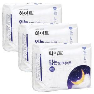 [유한킴벌리] 화이트 오버나이트 팬티형 L사이즈 30개입 무료배송 gx