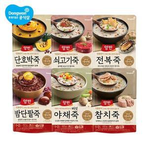 [동원에프앤비]동원 양반죽 420g x 12개/전복+쇠고기+호박+단팥+참치+야채 각2개씩..[33760509]