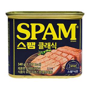 CJ 스팸 클래식 340g / 깡통햄 간단 반찬 요리 볶음밥