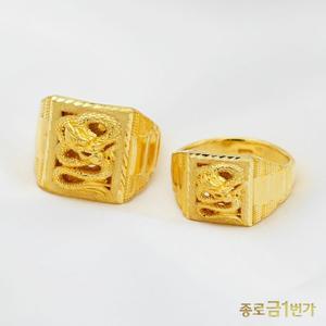[기타]남자 순금 반지 사각 용  11.25g