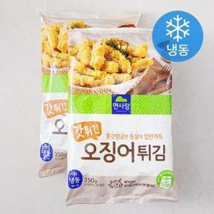 면사랑 갓튀긴 오징어튀김 (냉동), 350g, 2개 one option