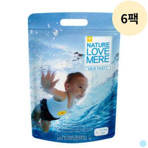네이쳐러브메레 물놀이 팬티 방수 기저귀 대형 3p 6팩
