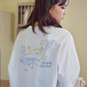 인피니티 자수 반팔티 화이트