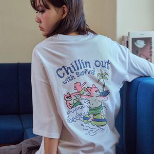 Chillin Surf 반팔티 화이트