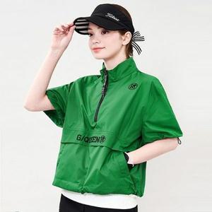 [하프클럽/체스]그린퀸 데르디 여성골프 쿨 아노락 반집업 반팔티셔츠 여자여름골프티 골프여름