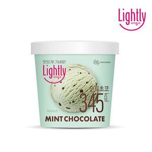 [NS홈쇼핑]라이틀리 민트초코아이스크림 474ml x 4개[34052405]