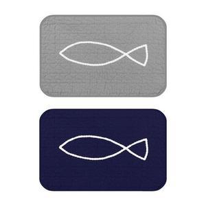 [XB84KN61]모노피쉬퀼트 순면 미끄럼방지발매트 욕실매트