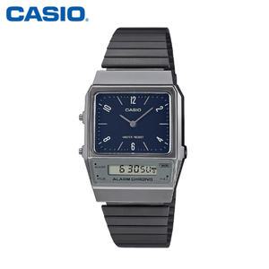 카시오 시계 AQ-800EB-2A 손목시계 남녀공용 듀얼타임 메탈밴드 전자시계 CASIO 정품