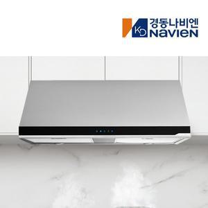 [나비엔 매직]경동나비엔 주방 가스렌지 터치식 박스형 허리캐인 정풍량 레인지 침니 후드 실버/블랙(TBA)