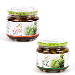 [기타](식품명인) 홍쌍리 청매실농원 고추장장아찌 430g + 매실절임 430g