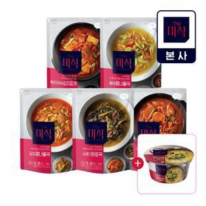 3팩+3팩 더미식 상온국물 김치/황태/부대/시래기 13종+라면1개