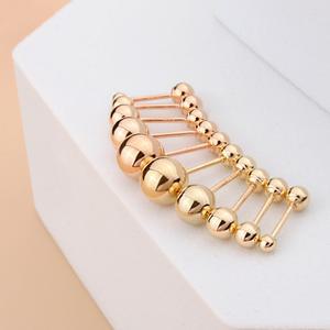14k 글리밍 골든볼 피어싱 2mm 3mm 4mm 5mm 6mm 바길이 선택 골드 귓바퀴 이너커츠 볼