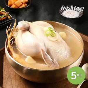 [프레시지][소비기한임박 25-09-01][프레시지] 다가다복 삼계탕 1kg*5팩 (5kg)