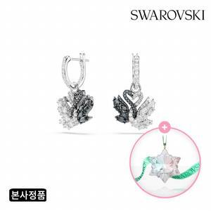 [사은품 증정][/본사정품] Swan 블랙 로듐 드롭 귀걸이 5705728