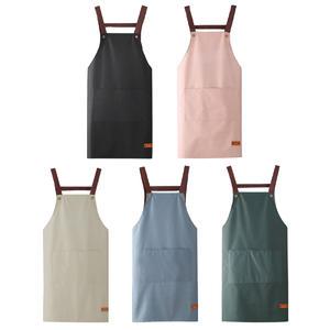 베이직 앞치마 방수 H형 폴리에스테르 주방 카페 바리스타 어린이집 식당 ODM-APRON05