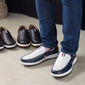 [JHMN37SQ_51ID]J691 레빈 화이트 남성 컴포트화 단화