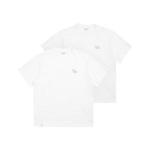 [택가 49,000원][마크곤잘레스]엔젤 쿨코튼 2PACK 반팔 티셔츠 - WHITE