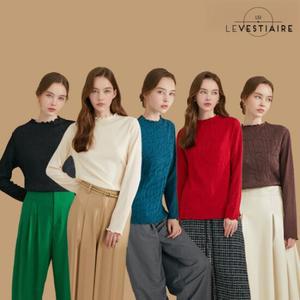 르베스티어 패턴플리츠 블라우스 3종
