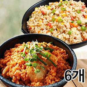 [기타]실온K슐랭 실온볶음밥(리얼김치3개+리얼야채3개) 총6개/김치볶음밥 야채볶음밥